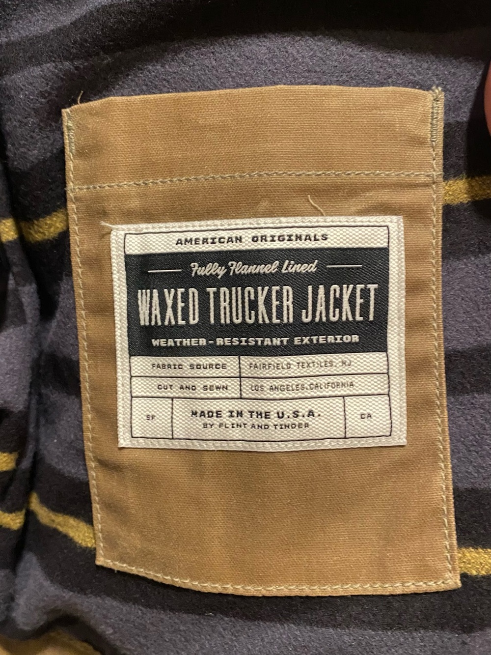 Huckberry - Flint & Tinder Men's Brown waxed Canvas Jacket - Medium - Excellent! - Picture 6 of 12